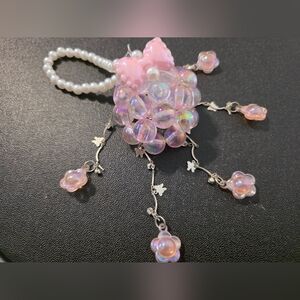 Pink Iridescent Butterfly Chandalier Charm